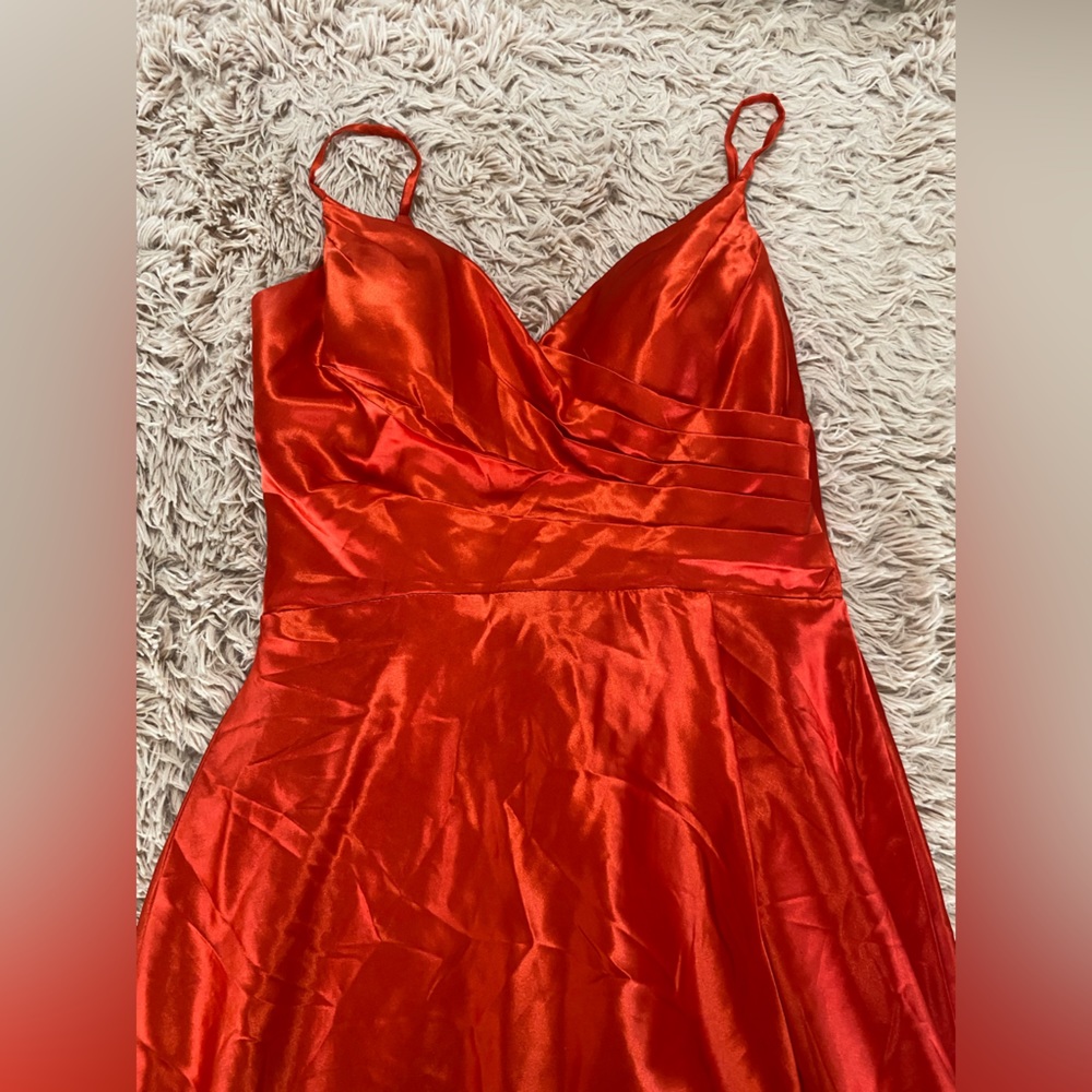 Red formal dress
